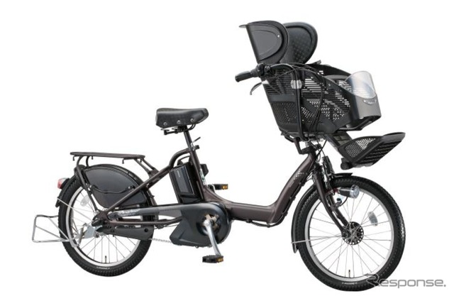 ブリヂストンサイクル、3人乗り(幼児2人同乗)対応子乗せ自転車「アンジェリーノ」