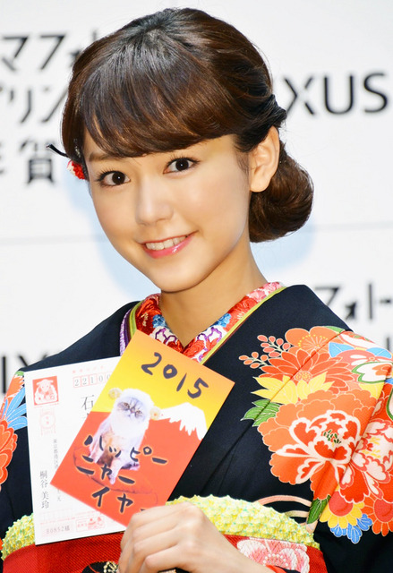桐谷美玲/「PIXUS スマフォトプリント!年賀状」新CM発表会