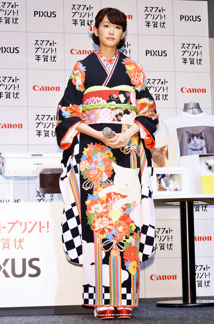 桐谷美玲/「PIXUS スマフォトプリント!年賀状」新CM発表会