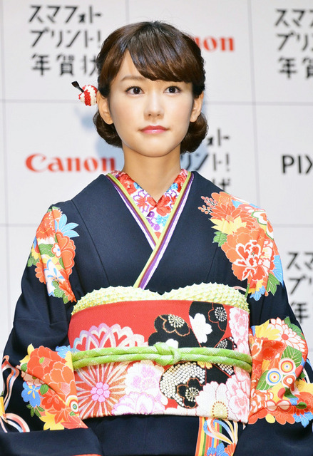 桐谷美玲/「PIXUS スマフォトプリント!年賀状」新CM発表会