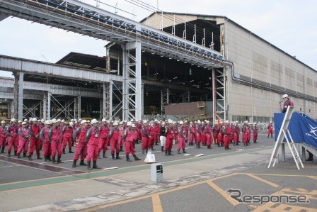 常石工場、技能オリンピック開会式