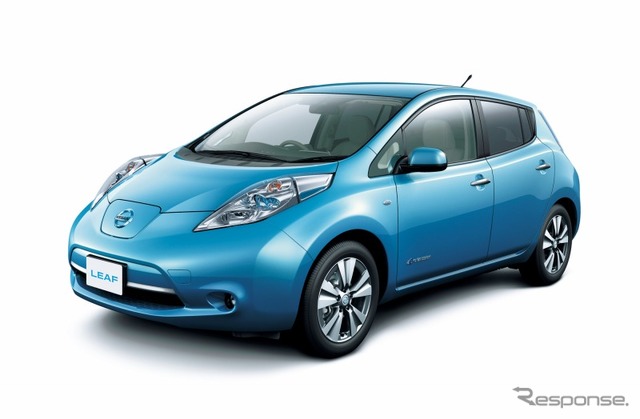 電気自動車の日産 リーフ（参考画像）