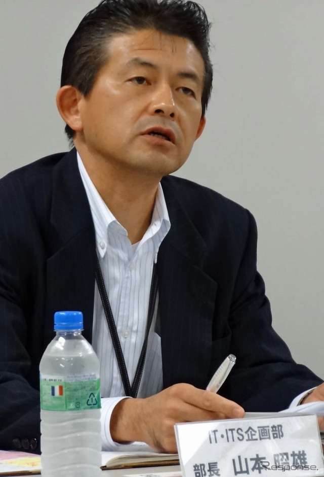 トヨタITSのとりまとめを行うトヨタ自動車IT ITS企画部 部長 山本昭雄氏