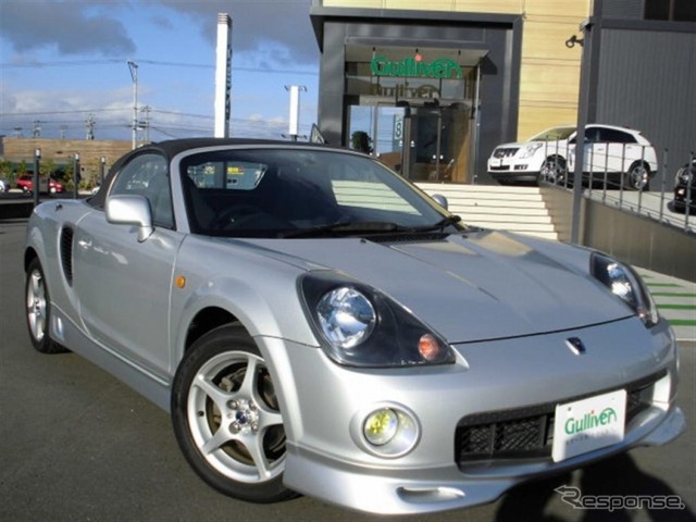 取り扱い車の例。写真はトヨタ MR-S