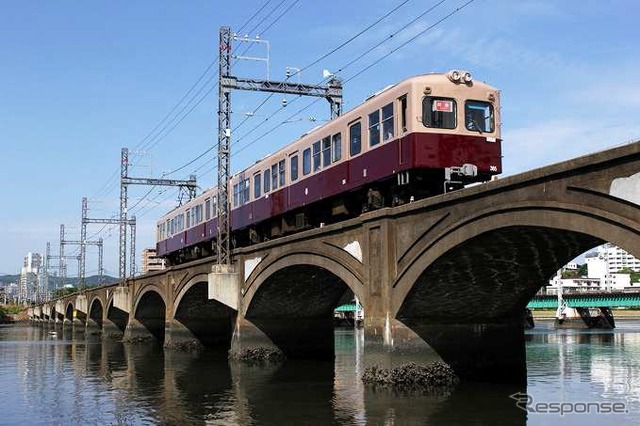 貸切撮影会では貝塚から三苫までの往復に313形の貸切電車に乗車する。