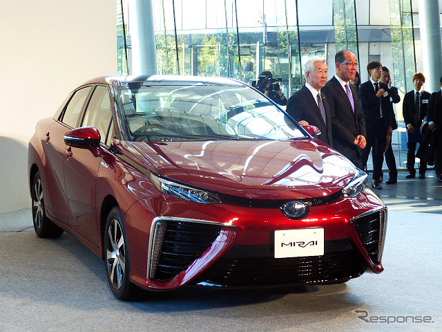 11月18日、日本科学未来館で行われたトヨタFCV『MIRAI』発表会