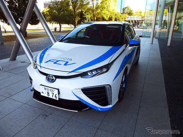 11月18日、日本科学未来館で行われたトヨタFCV『MIRAI』発表会
