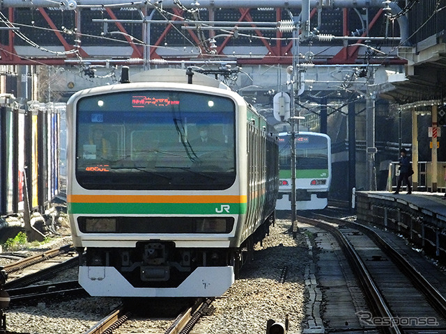 ホームドアがないころの原宿駅