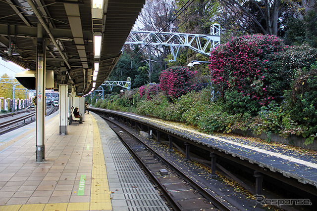 ホームドアがないころの原宿駅