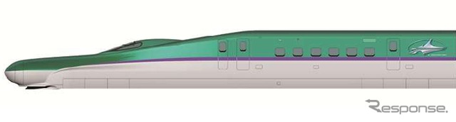 H5系に取り付けられた状態のシンボルマークのイメージ。