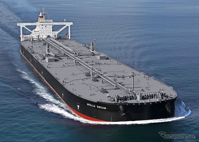 ジャパン・マリンユナイテッドが建造した省エネ型VLCC「アポロ・ドリーム」