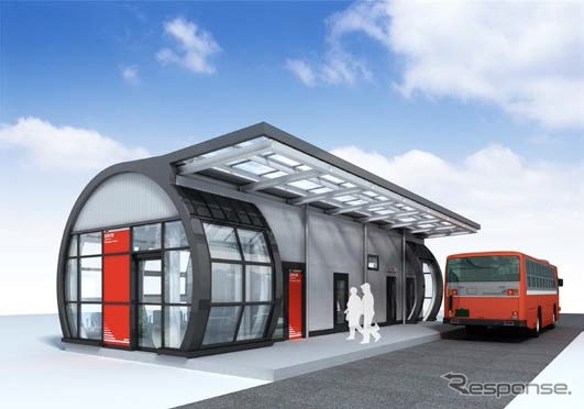 来年3月に移設されるBRT陸前高田駅の移設後のイメージ。
