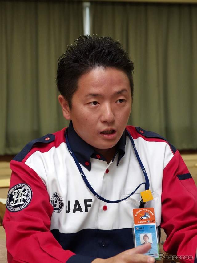 JAF関東本部の小畑涼氏