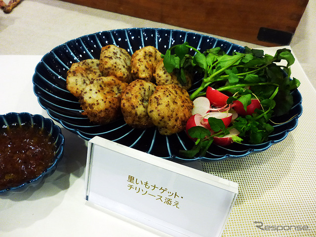貝印の東京本社で11月26日に行なわれた岐阜県イベントでは、地元食材をいかしたメニューが紹介された