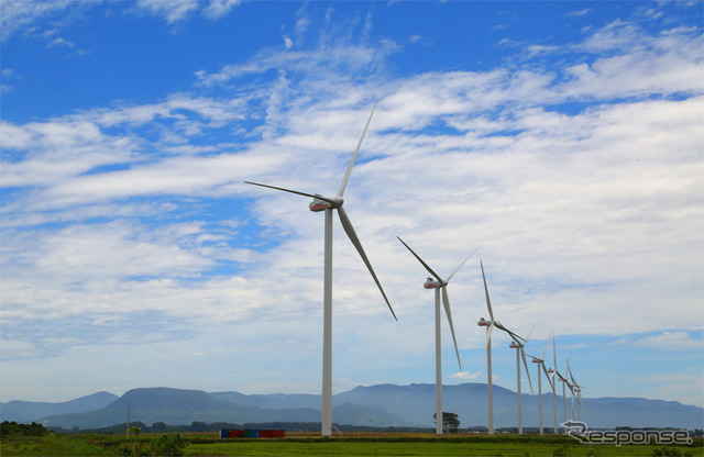 稼働開始した風力発電拠点