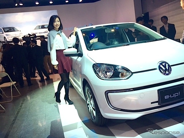 VW e-up!と吉田由美氏