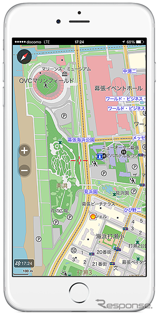 iOS向け地図ナビアプリ MapFan＋