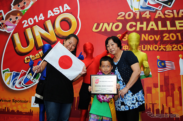 アジアNo.1に輝いた阿部隼士くん(シンガポール、UNOアジア大会決勝)