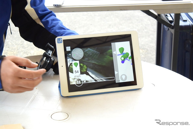 SmartRidingのデモ画面(デモ用、iPadには非対応)