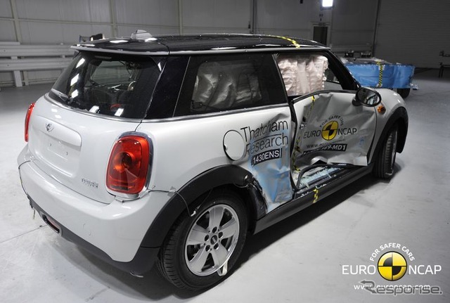 ユーロNCAPのMINI ハッチバック 新型の衝突安全テスト