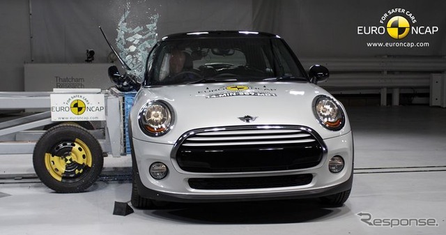 ユーロNCAPのMINI ハッチバック 新型の衝突安全テスト
