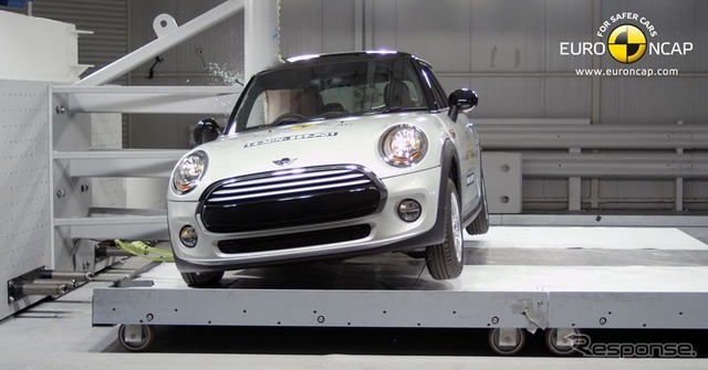 ユーロNCAPのMINI ハッチバック 新型の衝突安全テスト