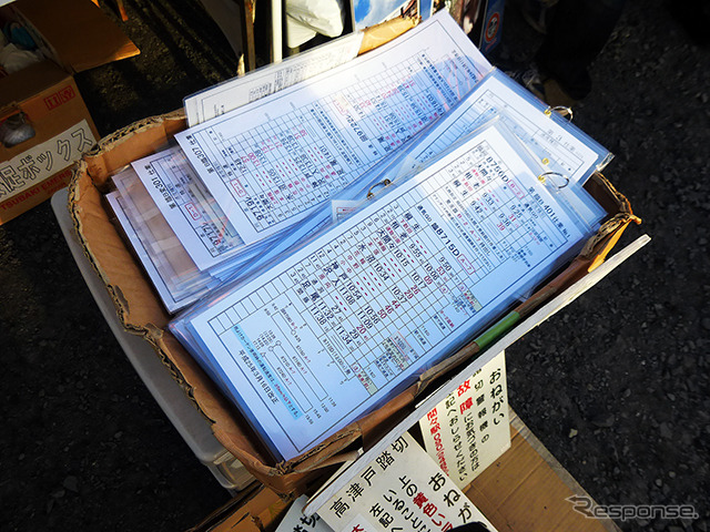 わたらせ渓谷鐵道の部品販売コーナー(2014 東武ファンフェスタ)