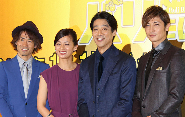 堤真一&尾野真千子&玉木宏&ナオト・インティライミ/『神様はバリにいる』完成披露試写会