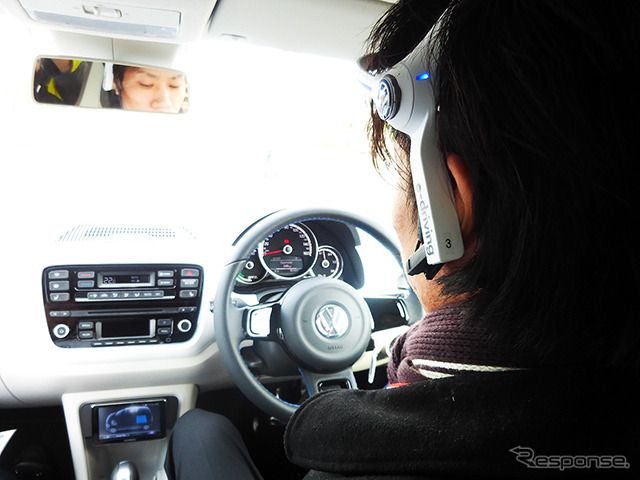 神奈川県藤沢市の「Fujisawaサスティナブル・スマートタウン」で開催中の「e-mobilitystation@湘南T-SITE」。脳波測定システムを活用したEV試乗“e-driving”に挑戦