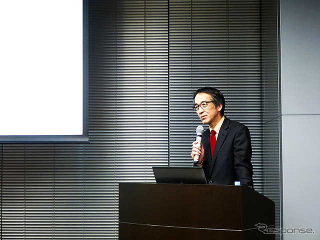 国際感染症センタートラベルクリニック(東京・新宿)の医長・金川修造氏(都内で12月11日に開かれた「うがいプレスセミナー」)