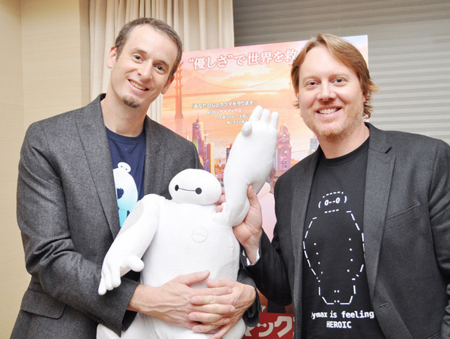 映画『ベイマックス』の監督、クリス・ウィリアムズ氏(写真左)とドン・ホール氏(写真右)