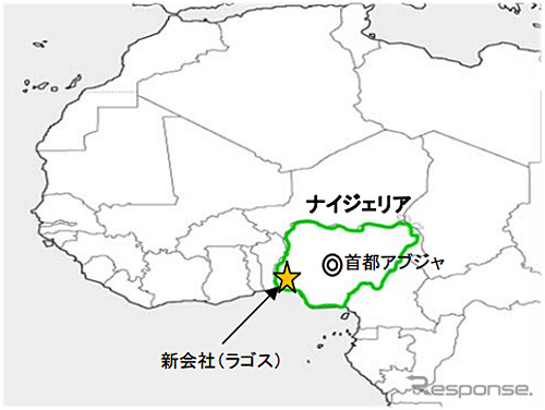 CFAO ヤマハ・モーター・ナイジェリアの設立地
