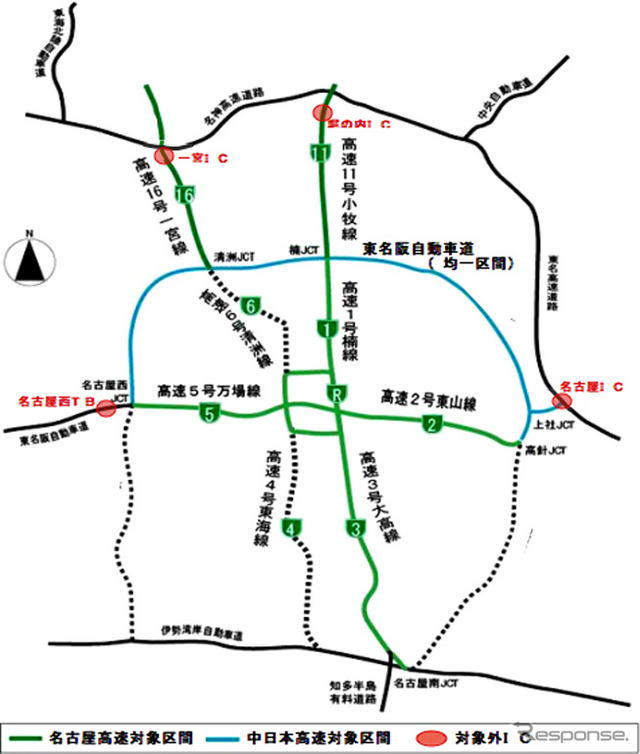 中部圏でも、ETC特定モニター開始