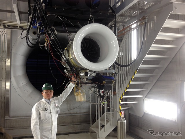 本田技術研究所の「航空機エンジンR&Dセンター」。写真は試験ベンチ設備