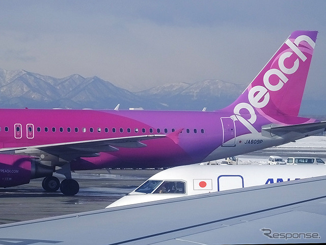 ピーチ・アビエーションのA320 (新千歳)