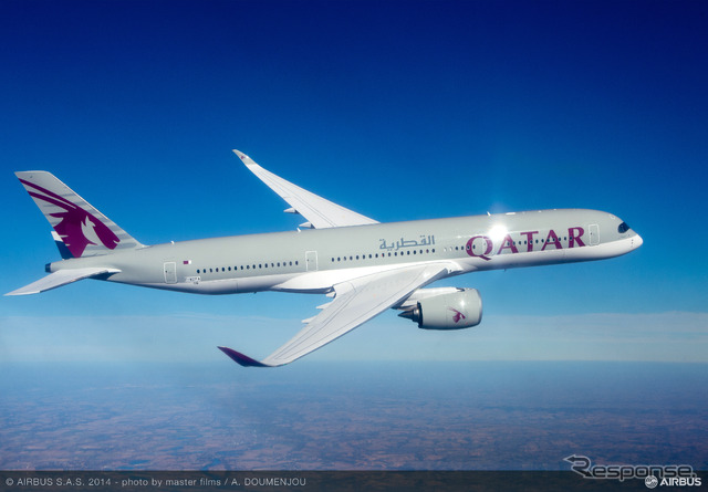 エアバス、A350XWB初号機をローンチカスタマーであるカタール航空に引渡し