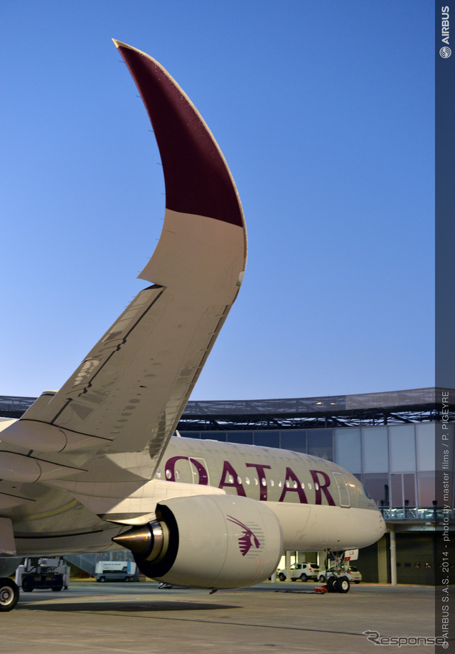 エアバス、A350XWB初号機をローンチカスタマーであるカタール航空に引渡し