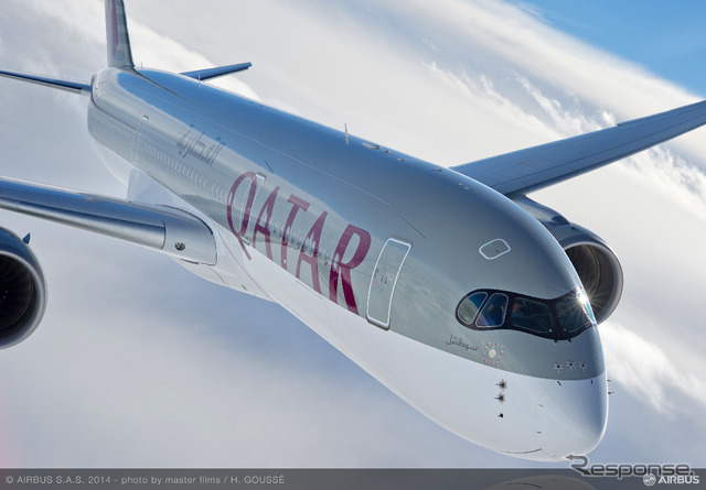エアバス、A350XWB初号機をローンチカスタマーであるカタール航空に引渡し