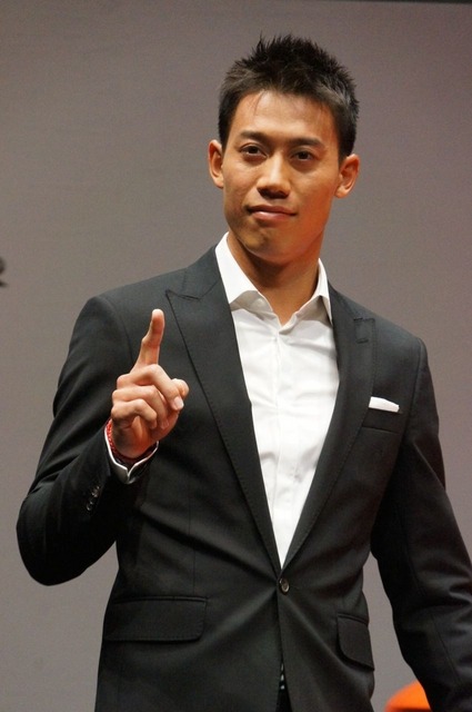 錦織圭(ジャガー新アンバサダー就任式)