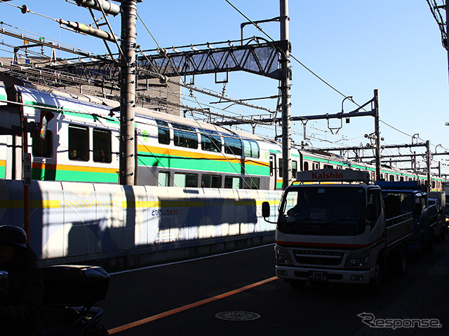 湘南新宿ラインのグリーン車。データイムの利用も見られる（大崎付近）