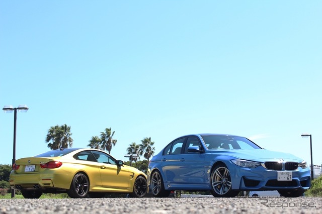 BMW M4(左)、BMW M3(右)