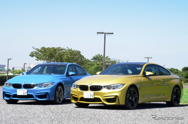 BMW M3(左)、M4(右)