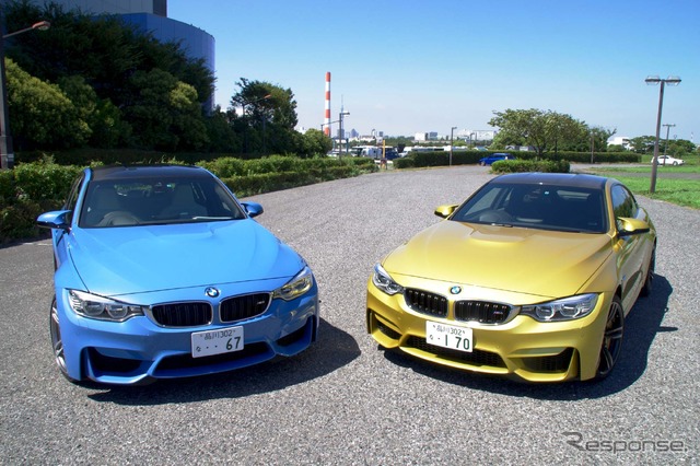 BMW M3（左）、BMW M4（右）