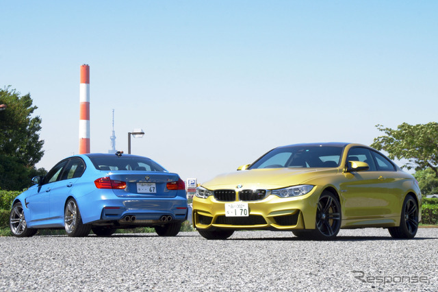 BMW M3（左）、BMW M4（右）