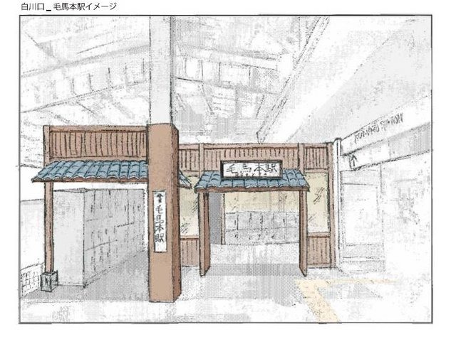 毛馬本駅イメージ図（在来線側）