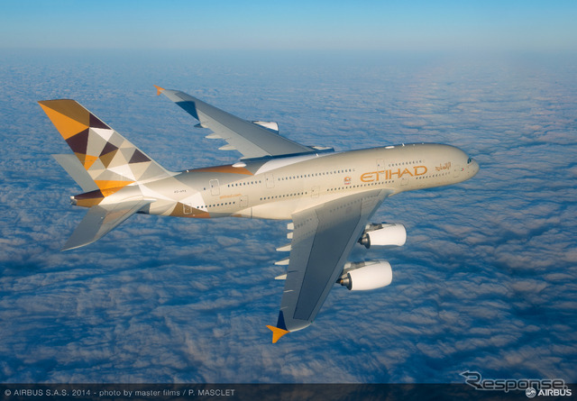 エティハド航空、初のエアバスA380を受領