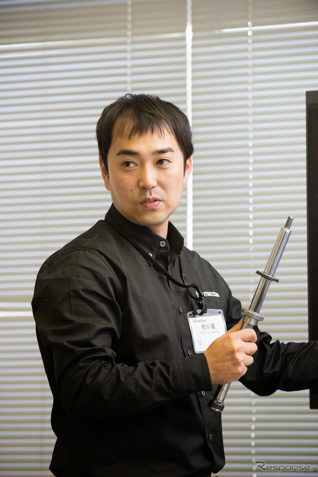 マツダ 車両システム開発部操安性能開発部の老川隆氏