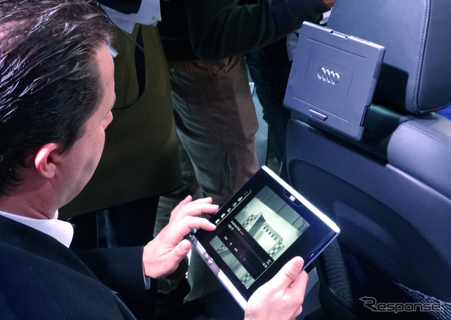 公開されたアウディ Q7 新型の内装(CES)