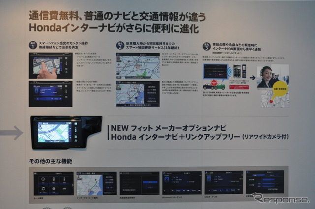 ホンダ フィット発表会 インターナビ紹介ブース