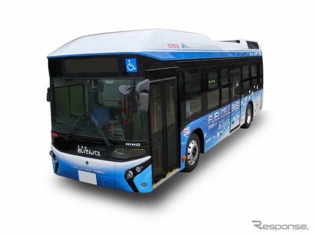 トヨタフューエルセルシステム（TFCS）を搭載した燃料電池バス